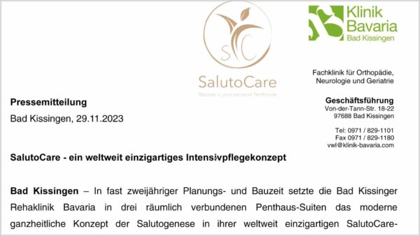 Pressemitteilung SalutoCare